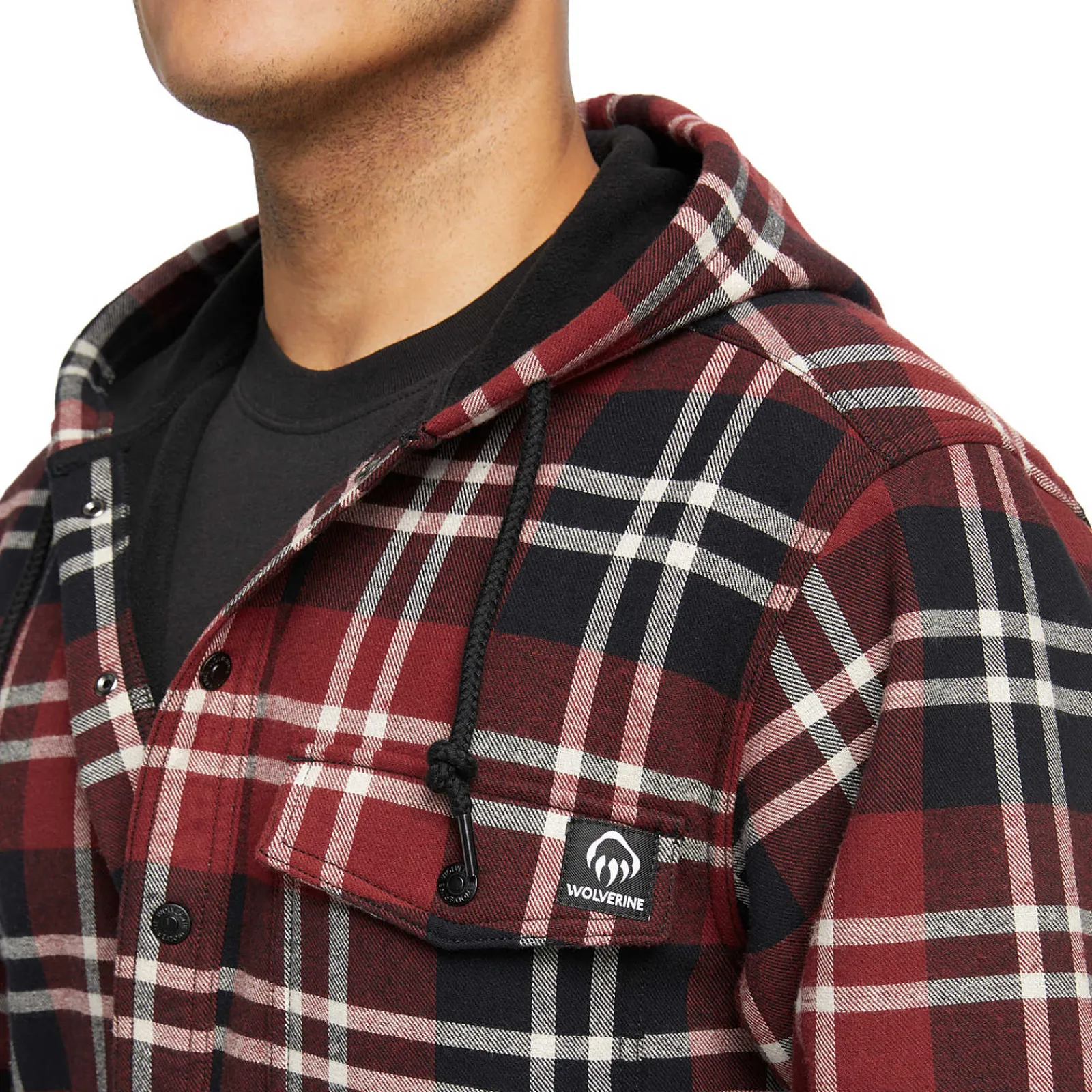Wolverine Bucksaw Bonded Shirt Jac Garnet Plaid Discount