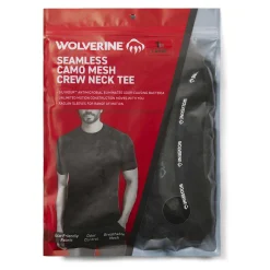 Wolverine Camo Mesh Crew Neck Undershirt Black Cheap