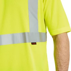 Wolverine Caution Short Sleeve Tee - Packaged Hi Vis Green Sale