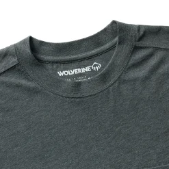 Wolverine Classic Short Sleeve Pocket Tee Charcoal Heather New