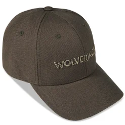 Wolverine Embroidered 6-Panel Logo Cap Black Olive Sale