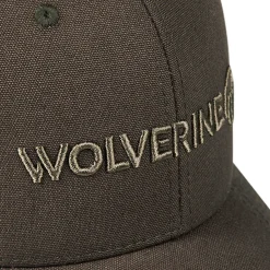 Wolverine Embroidered 6-Panel Logo Cap Black Olive Sale