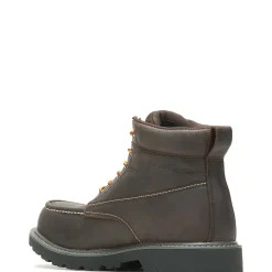 Wolverine Floorhand Moc-Toe 6" Steel-Toe Work Boot Dark Brown Sale