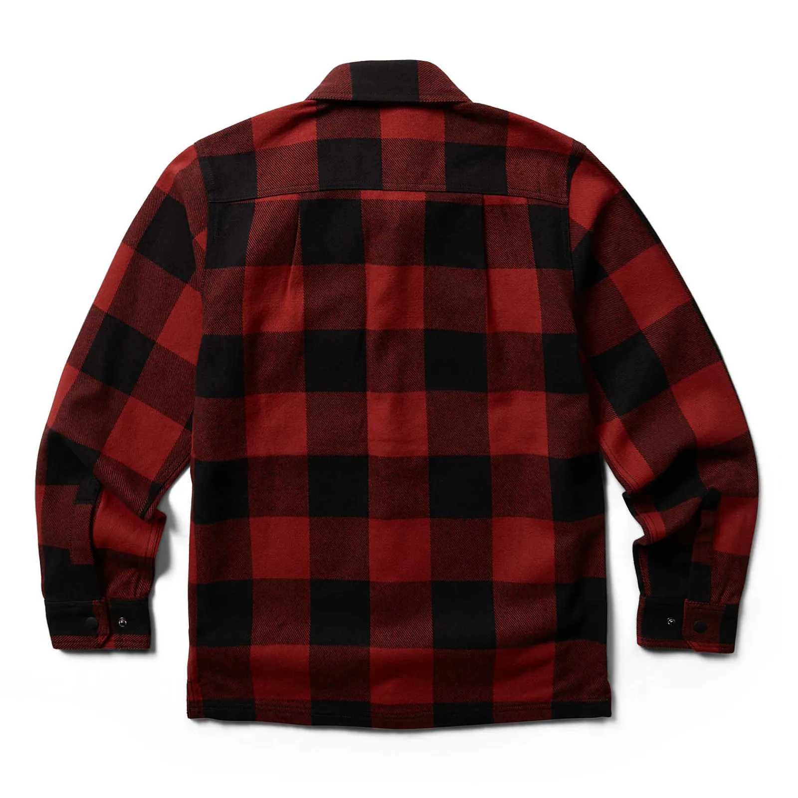 Wolverine Forge Flannel Overshirt Dark Red Plaid Outlet