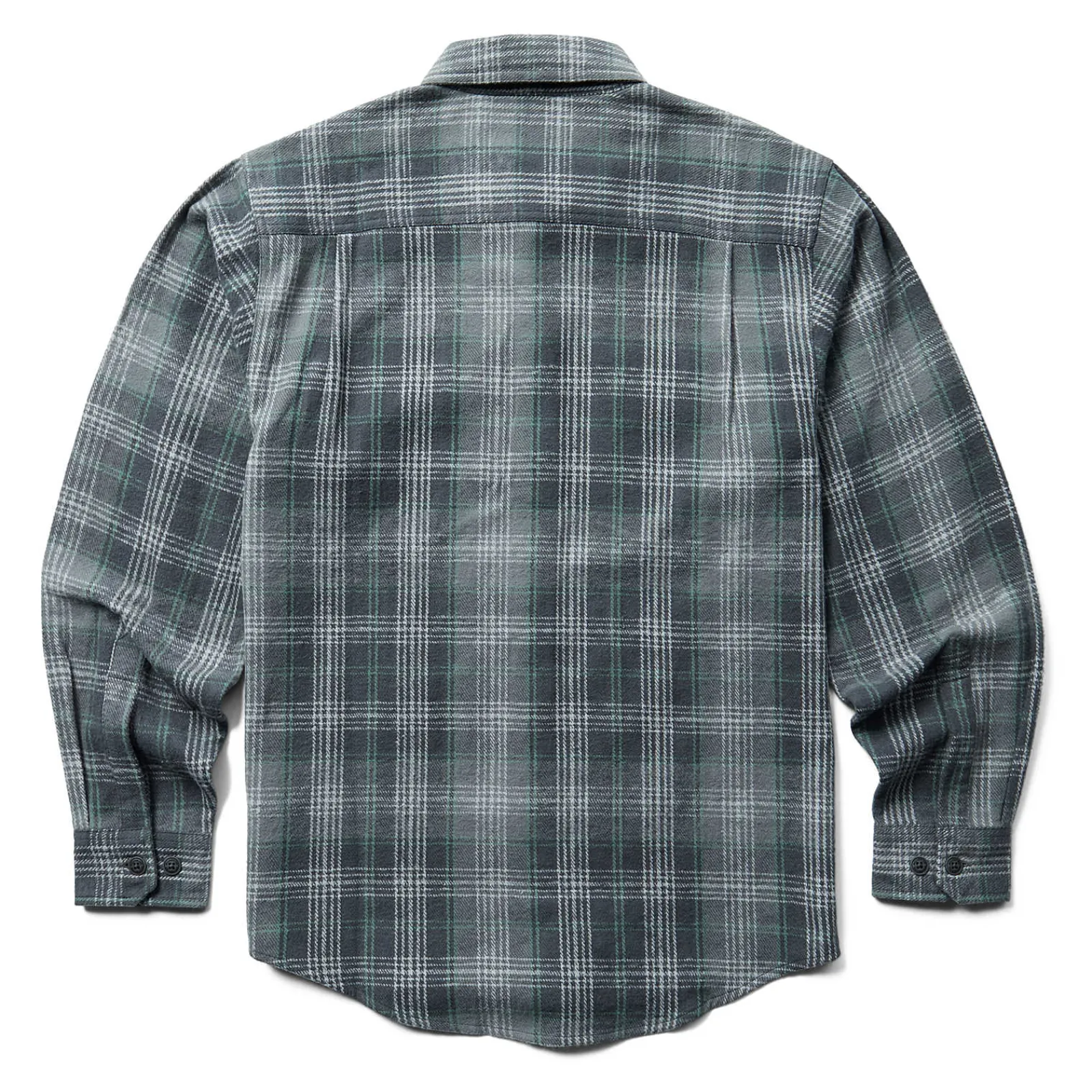 Wolverine Glacier Heavyweight Long Sleeve Flannel Shirt Greystone Plaid Clearance