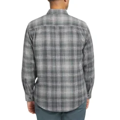 Wolverine Glacier Heavyweight Long Sleeve Flannel Shirt Greystone Plaid Clearance