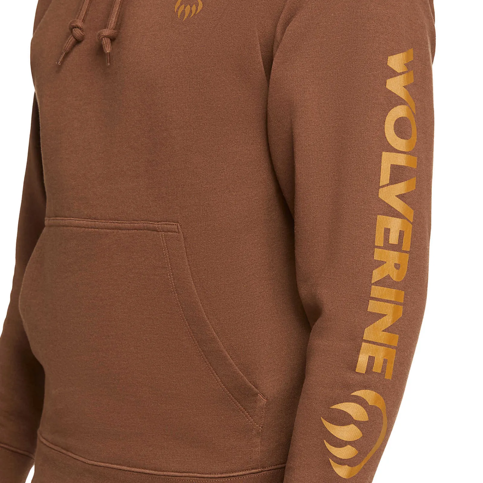 Wolverine Graphic Hoody- Sleeve Logo Teak Best