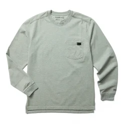 Wolverine Guardian Cotton™ Long Sleeve Pocket Tee Light Grey Heather Cheap