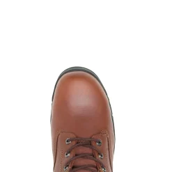 Wolverine Harrison Lace-Up Steel-Toe 6" Work Boot Brown Store