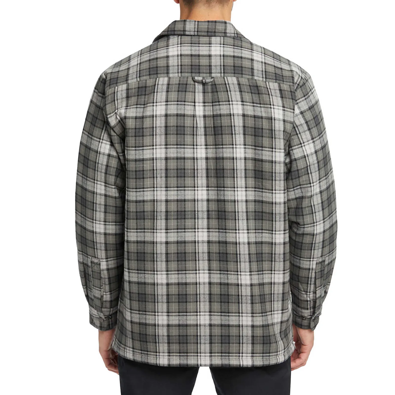 Wolverine Hastings Sherpa Lined Zip Shirt-Jac Asphalt Plaid Hot