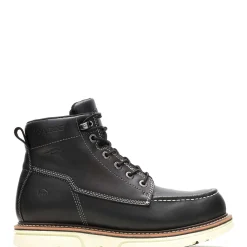Wolverine I-90 DuraShocks&reg; Moc-Toe 6" Work Boot Black/White Fashion