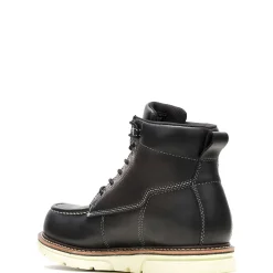 Wolverine I-90 DuraShocks® Moc-Toe 6" Work Boot Black/White Fashion