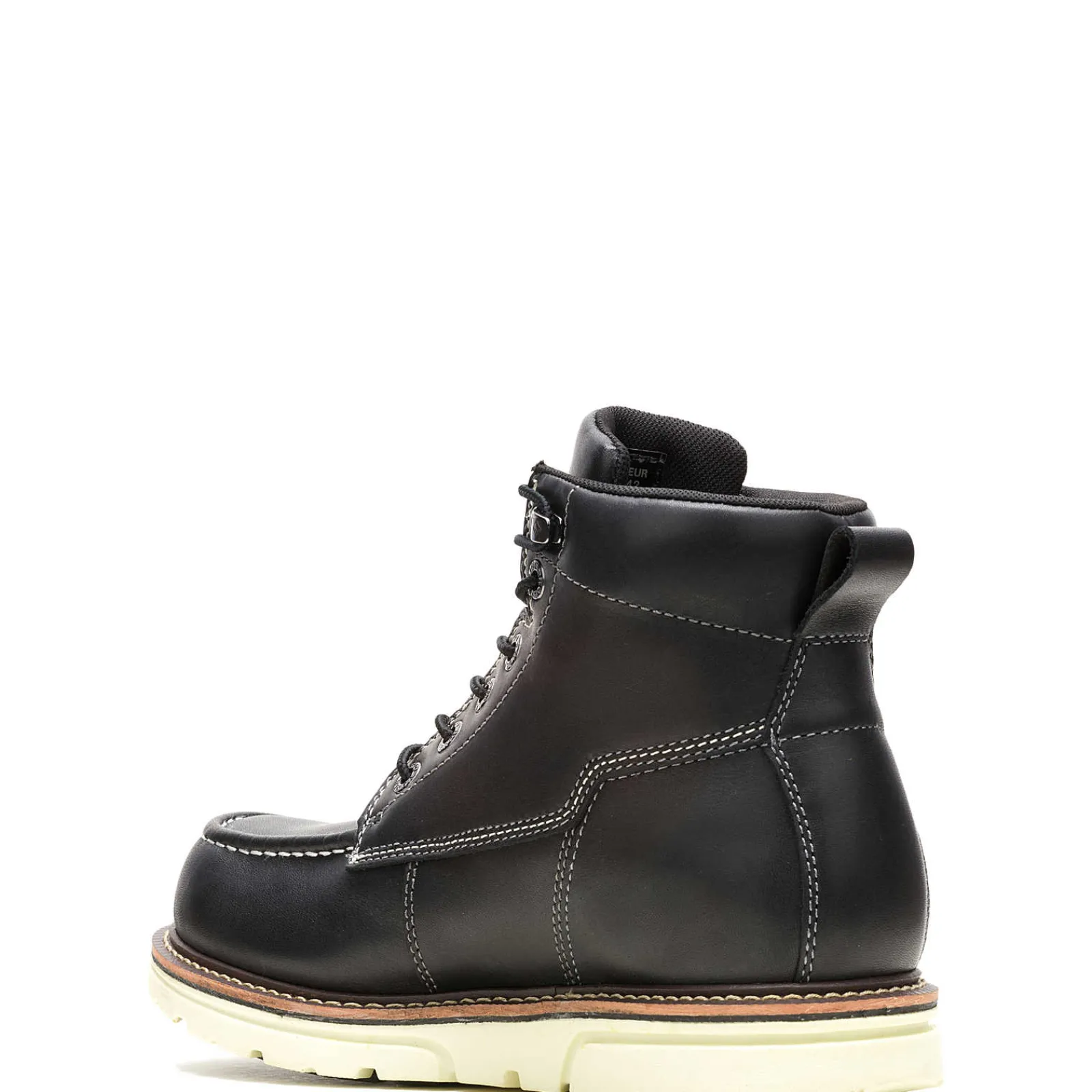 Wolverine I-90 DuraShocks® Moc-Toe 6" Work Boot Black/White Fashion