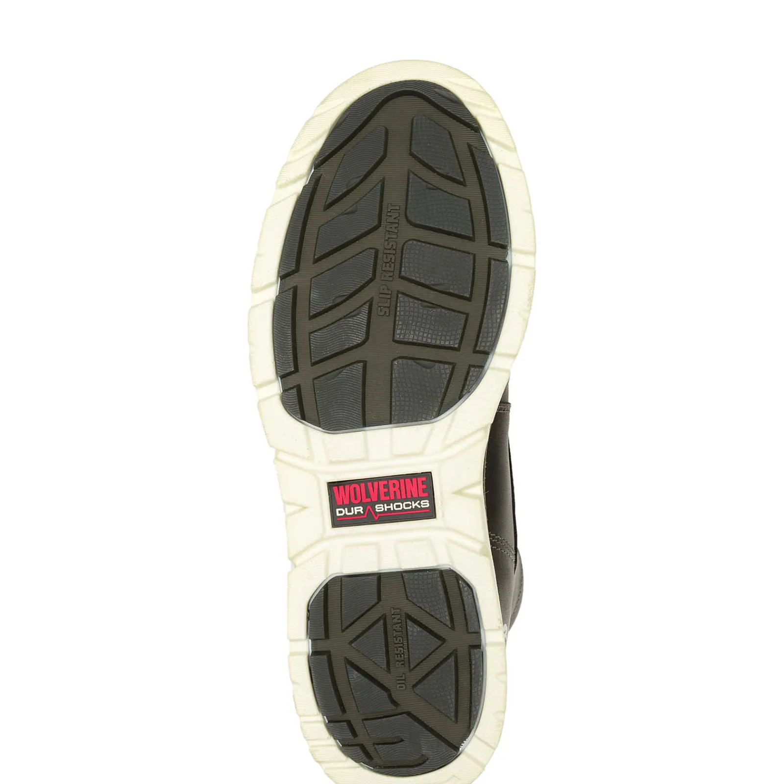 Wolverine I-90 DuraShocks® Moc-Toe 6" Work Boot Black/White Fashion