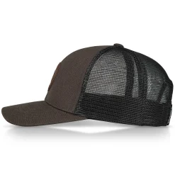 Wolverine 1883 Leather Patch Trucker Cap Black Olive Cheap