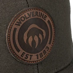 Wolverine 1883 Leather Patch Trucker Cap Black Olive Cheap