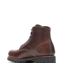 Wolverine 1000 Mile Plain-Toe Rugged Boot Brown Shop