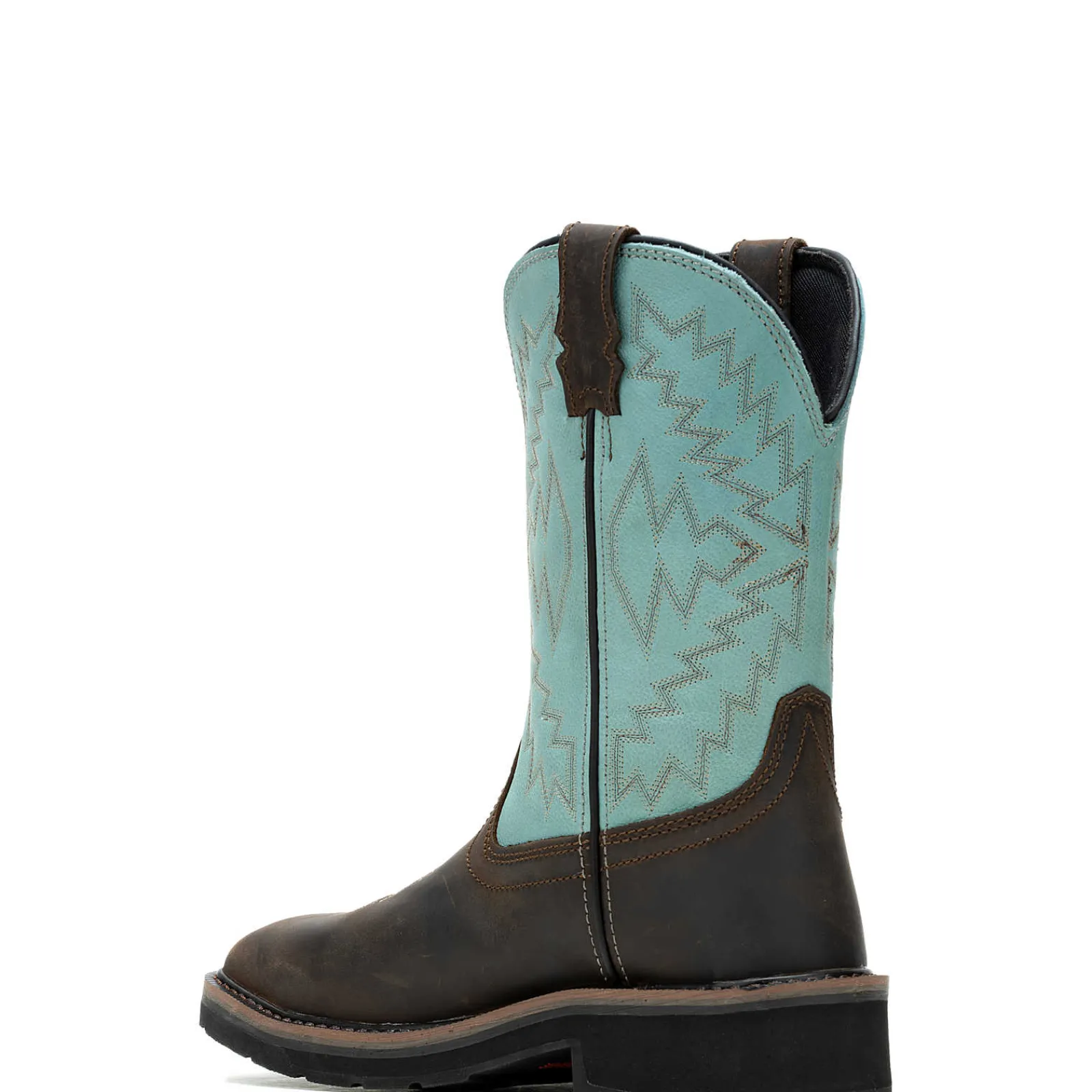 Wolverine Rancher Arrow Steel-Toe Wellington Work Boot Aqua Hot