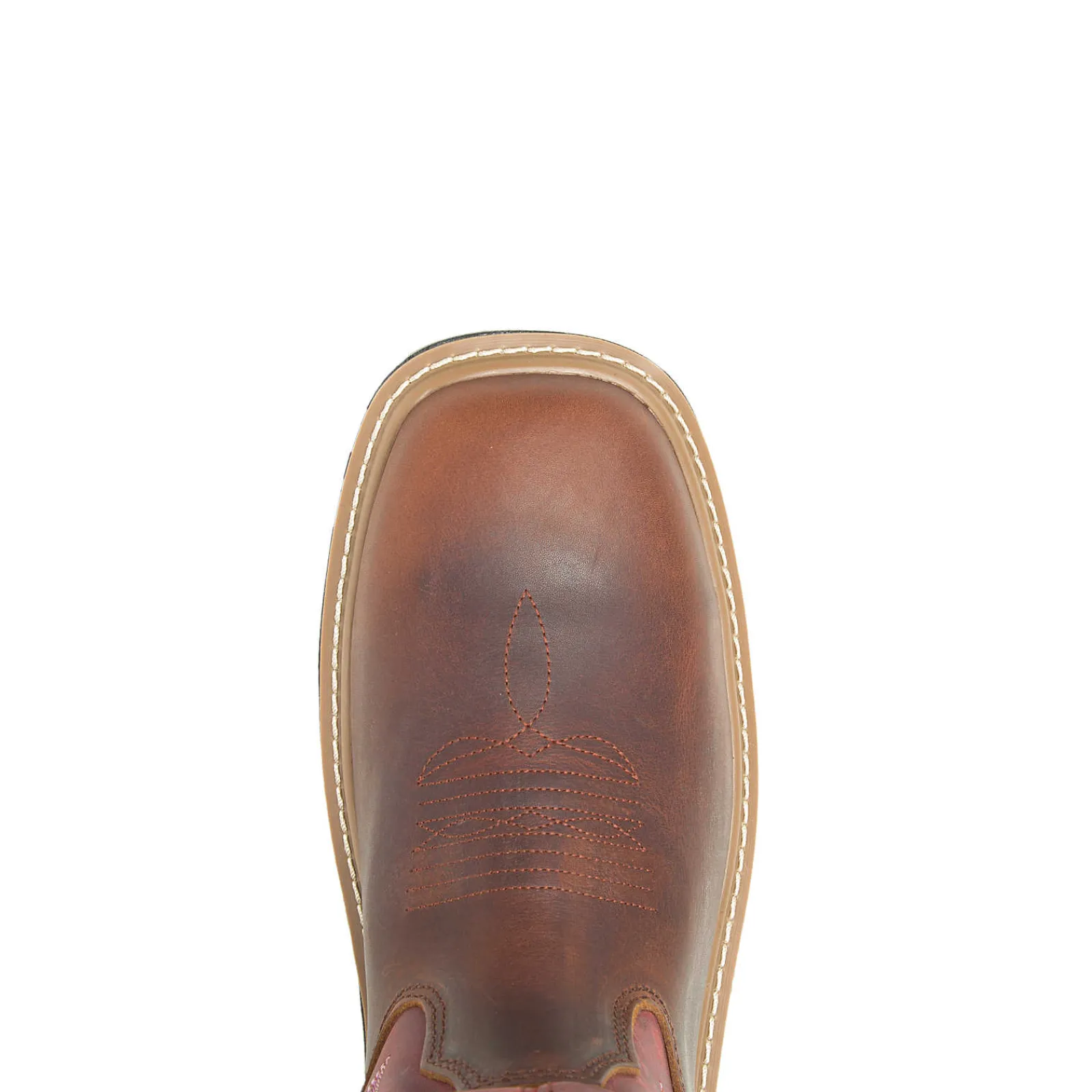 Wolverine Rancher DuraShocks® CarbonMax® Wellington Work Boot Peanut/Red Best