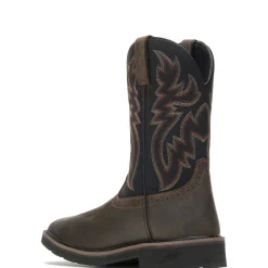 Wolverine Rancher Waterproof Steel-Toe Wellington Black/Brown Discount