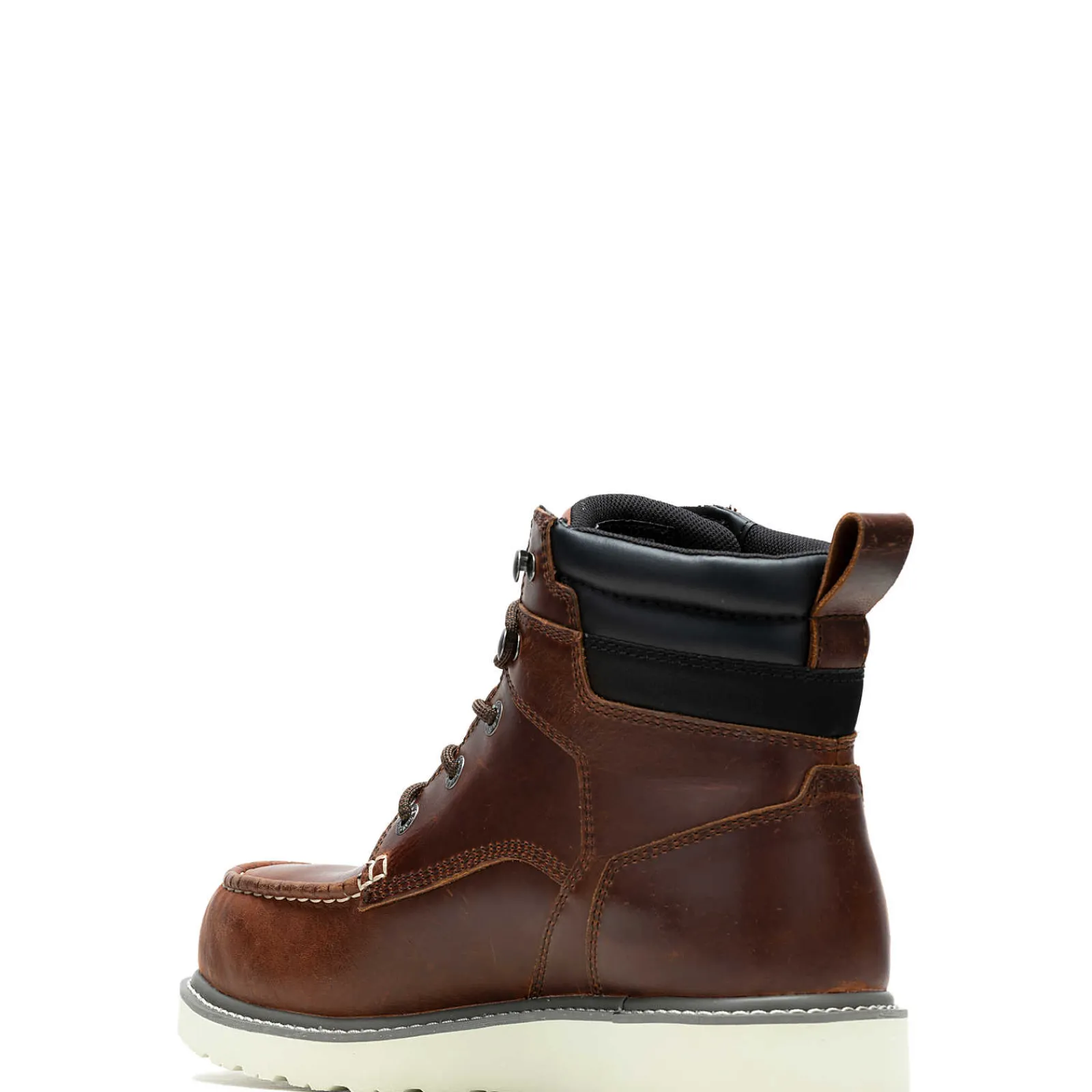 Wolverine Trade Wedge 6" Moc-Toe Steel-Toe Work Boot Rust Outlet