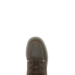 Wolverine Trade Wedge 6" Moc-Toe Work Boot Dark Brown Flash Sale