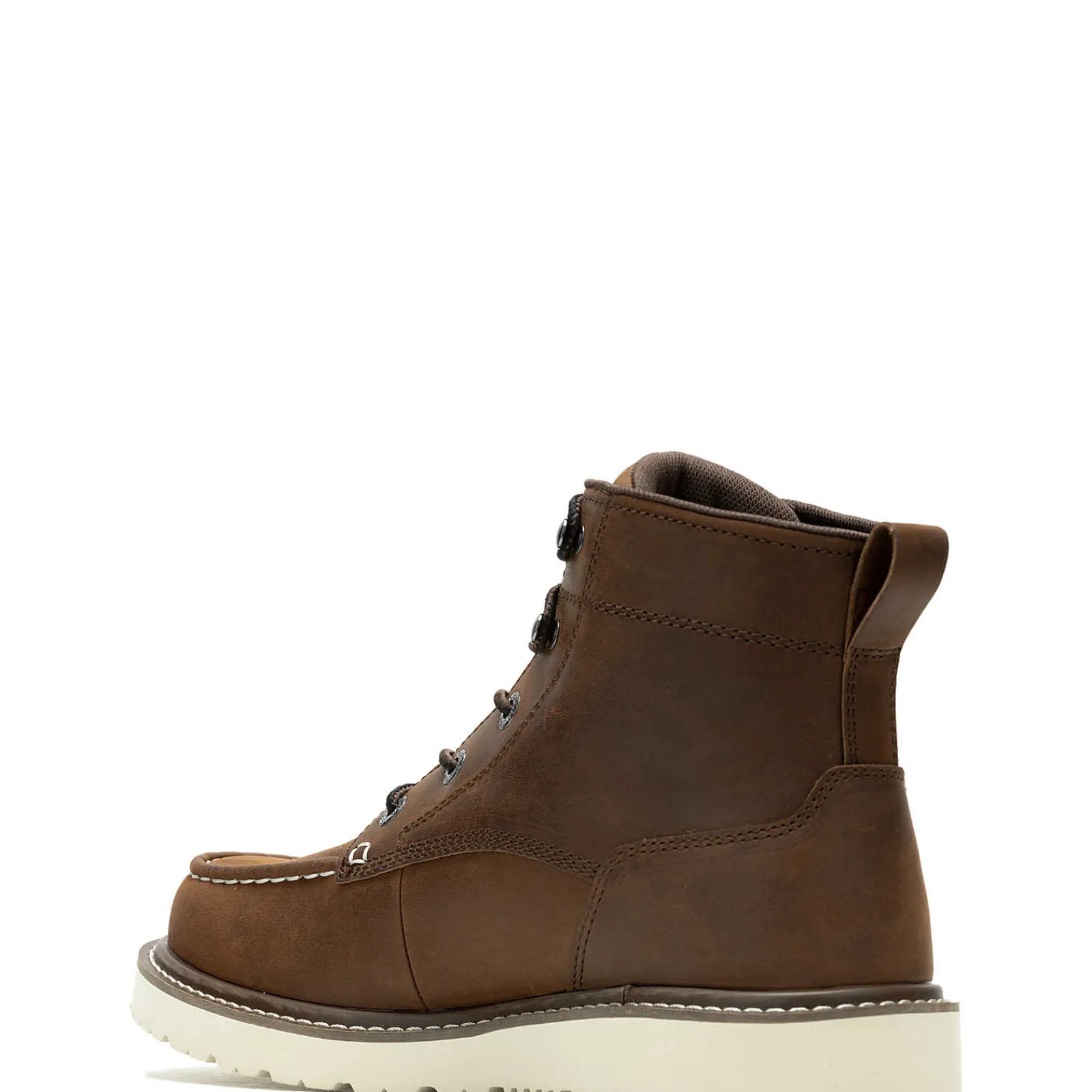 Wolverine Trade Wedge Unlined 6" Moc-Toe Work Boot Dark Brown Fashion