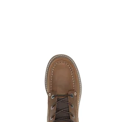 Wolverine Trade Wedge Unlined 6" Moc-Toe Work Boot Dark Brown Fashion