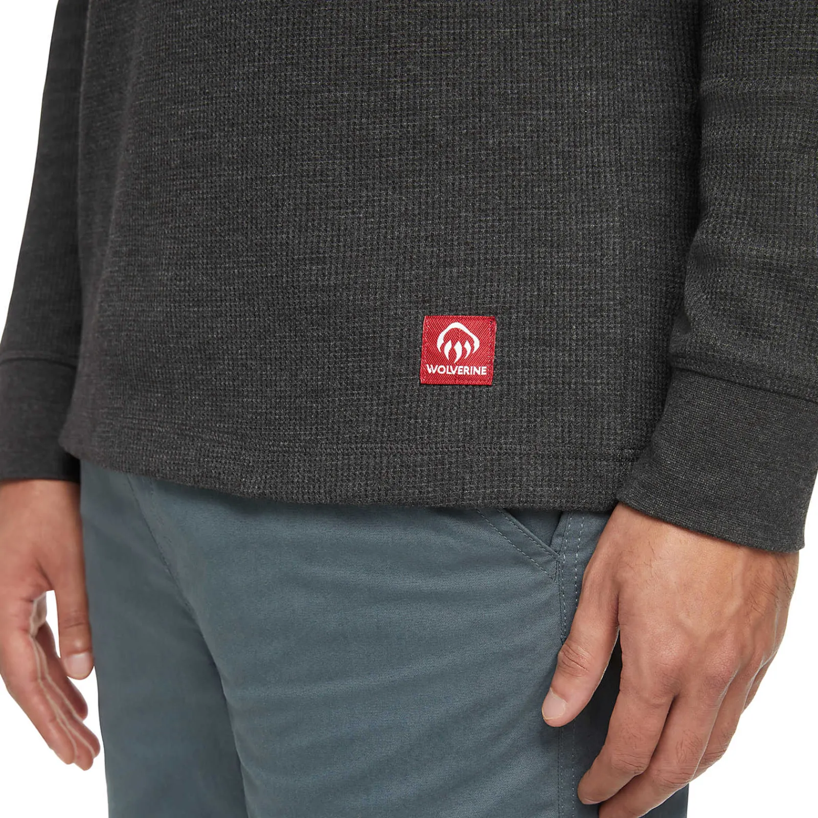 Wolverine Walden II Thermal Long Sleeve Tee Black Heather New