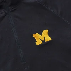 Wolverine X Valiant University Of Michigan Sun-Stop Eco Half Zip Dark Navy Hot