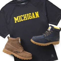 Wolverine X Valiant University Of Michigan Sun-Stop Eco Short Sleeve Tee Dark Navy Shop